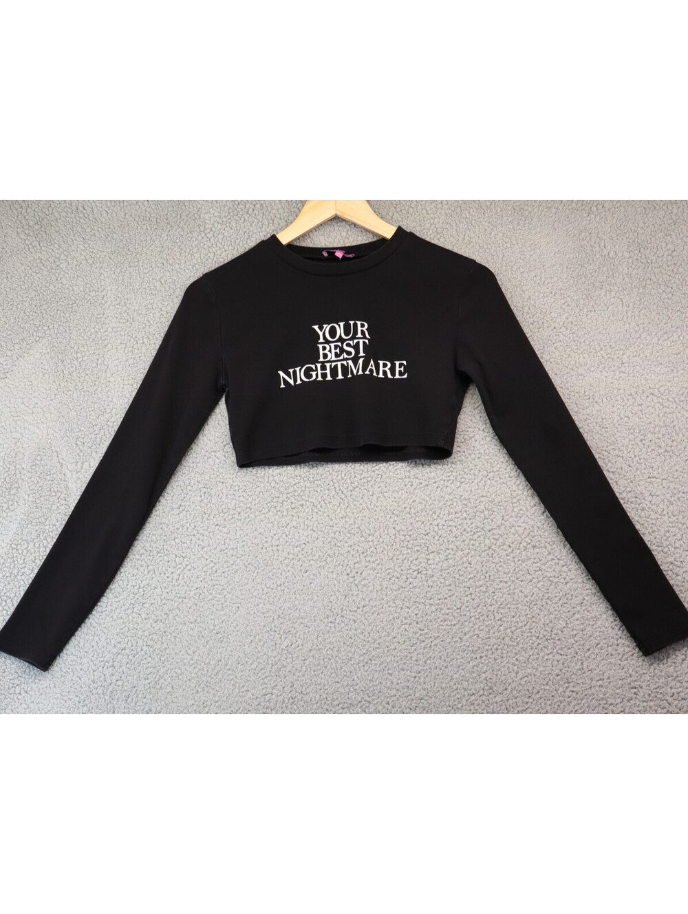 Edikted Women Small Crop Top "Your Best Nightmare" Hot Topic